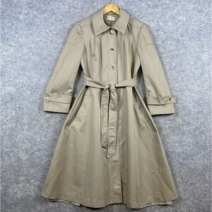 Hampton Court Vintage Trench Coat Women’s Size 11 Beige‎ Preppy Academia Neutral
